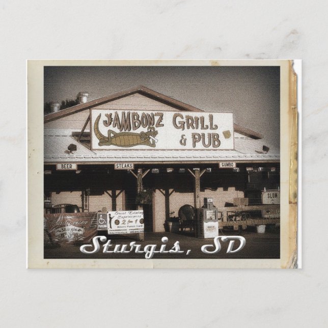 Cartão Postal Sturgis, Cartão-postal SD (Frente)