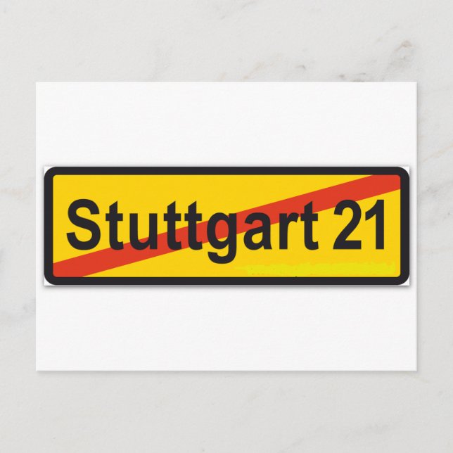 Cartão Postal Stuttgart 21 (Frente)