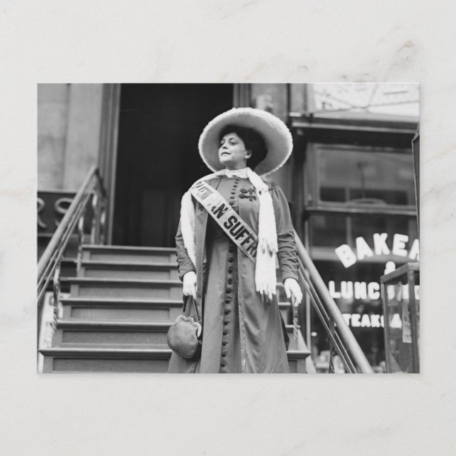 Cartão Postal Stylin' Suffragette, 1908 (Frente)
