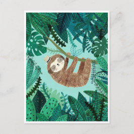 Cartão Postal Styling Sloth