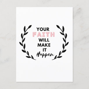 Cartão Postal sua fé fará isso acontecer