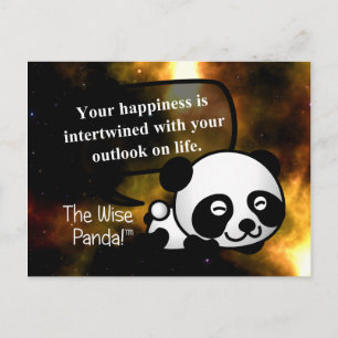 Cartão Postal Sua felicidade depende de sua visão da vida