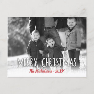 Cartão Postal Sua Foto Feliz Natal