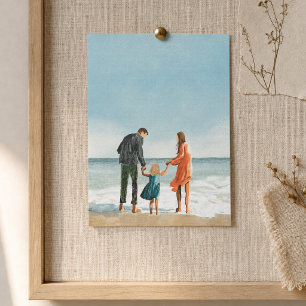 Cartão Postal Sua Própria Obra de Arte Envie Sua Pintura Desen
