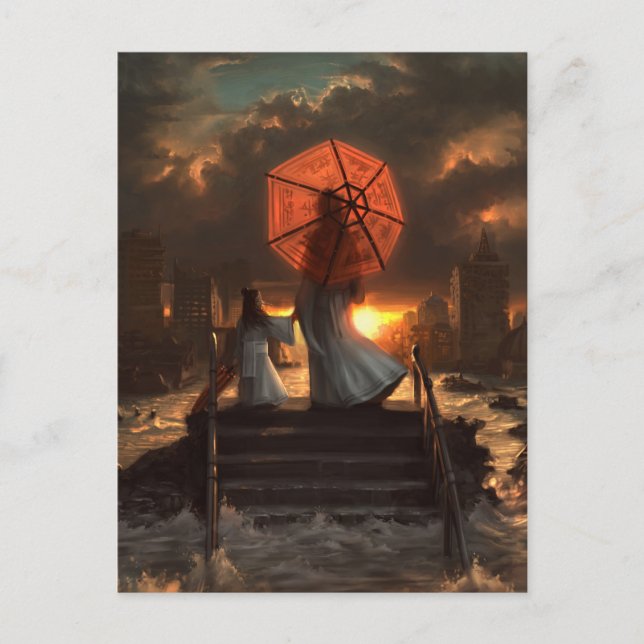 Cartão Postal Sua Silhouette Silenciosa (Frente)