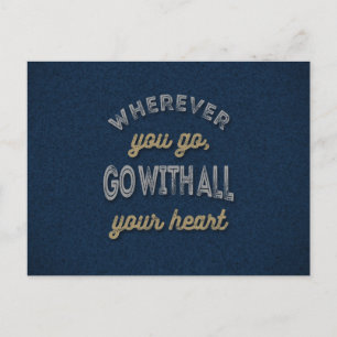 Cartão Postal Suas citações inspiracionais