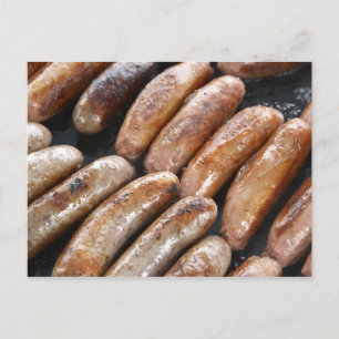 Cartão Postal Suasages on Barbeque