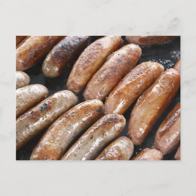 Cartão Postal Suasages on Barbeque (Frente)