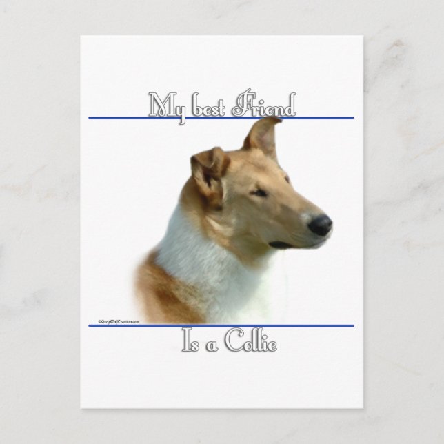 Cartão Postal Suave Collie Melhor Amigo 2 (Frente)