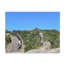 Subindo a Grande Muralha da China — Passos Íngreme