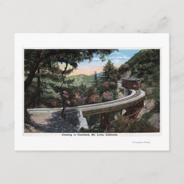 Cartão Postal Subindo para a Vista de Nuvens (Frente)