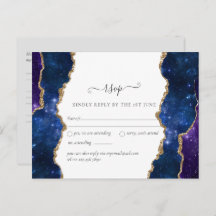 Sublime Agate Blue Dourado WEDDING SUITE