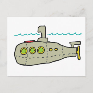 Cartão Postal Submarino