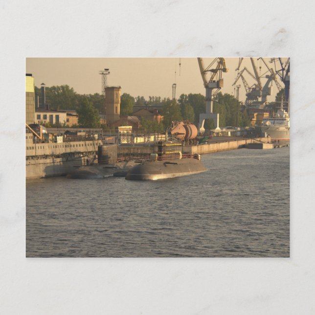 Cartão Postal Submarinos nucleares russos (Frente)