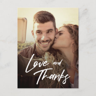 Cartão Postal Substituição de fotos e amor mínimos dos Obrigados