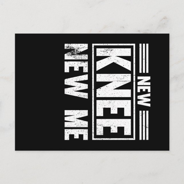 Cartão Postal Substituição Do Joelho Novo Joelho (Frente)