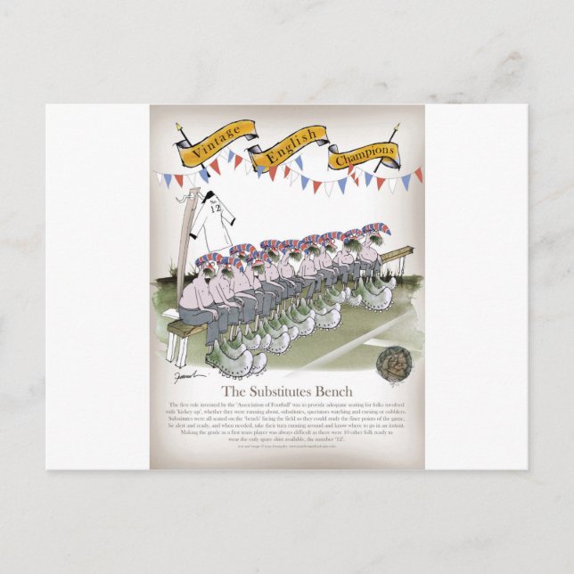 Cartão Postal substitutos ingleses (Frente)