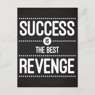 Cartão Postal Success Is The Best Revenge Quote