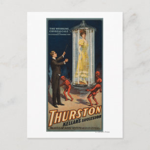 Cartão Postal Successor de Thurston Kellar - Mulher na Água