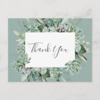 Succulent Greenery | Sage Green Wedding Obrigado