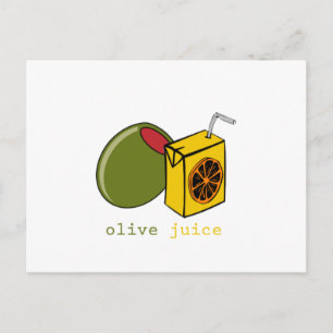 Cartão Postal Suco de Oliva