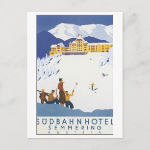 Cartão Postal Sudbahn Hotel Semmering Áustria