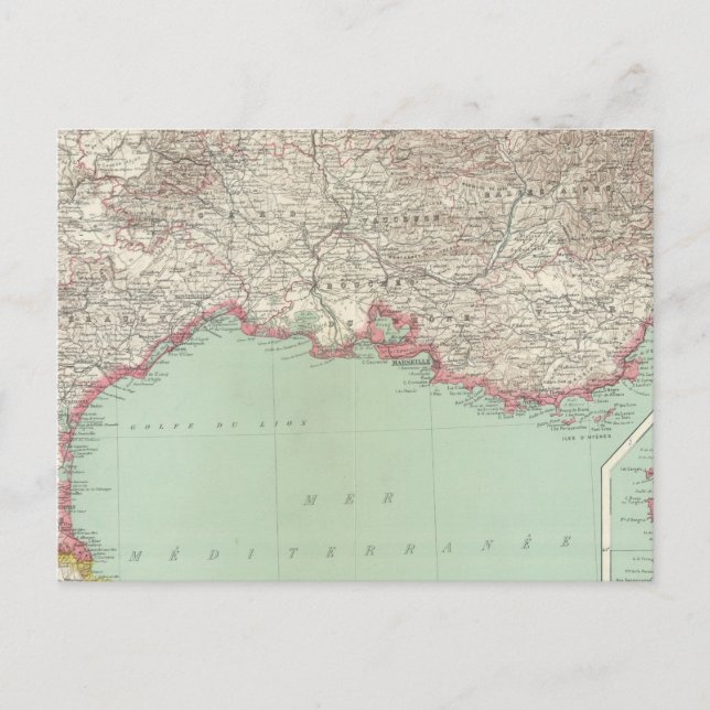 Cartão Postal Sudeste da França (Frente)
