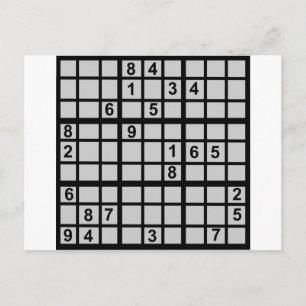 Cartão Postal Sudoku - Desafio Mental