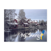 Suecia de inverno nato Hej Sverige