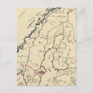 Cartão Postal Suecia, Dinamarca, Noruega 2