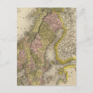 Cartão Postal Suecia e Noruega
