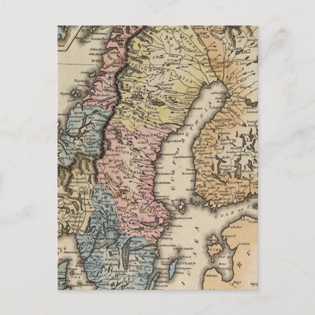 Cartão Postal Suecia e Noruega 3 (Frente)