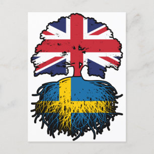 Cartão Postal Suecia sueca Reino Unido Reino Unido