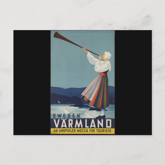 Cartão Postal Suecia VarmLand (Frente)
