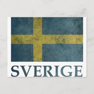 Cartão Postal Suecia Vintage