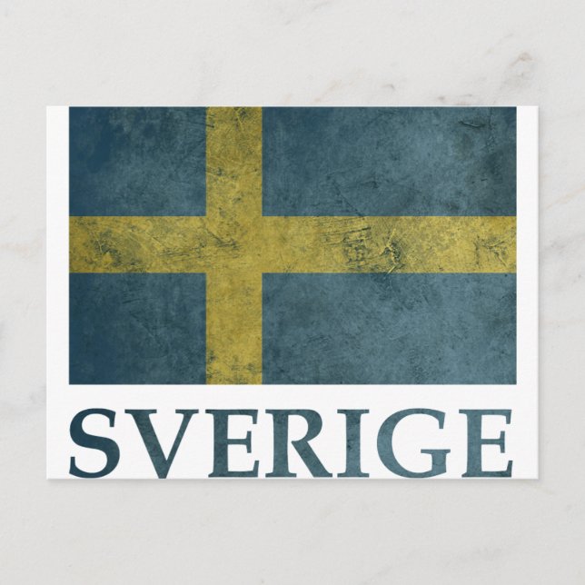 Cartão Postal Suecia Vintage (Frente)