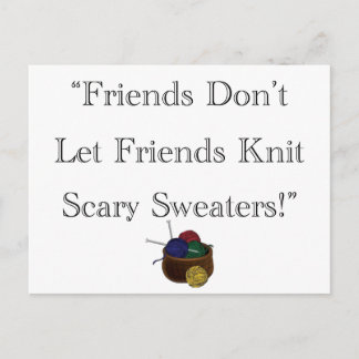 Cartão Postal Suéteres Assustados!