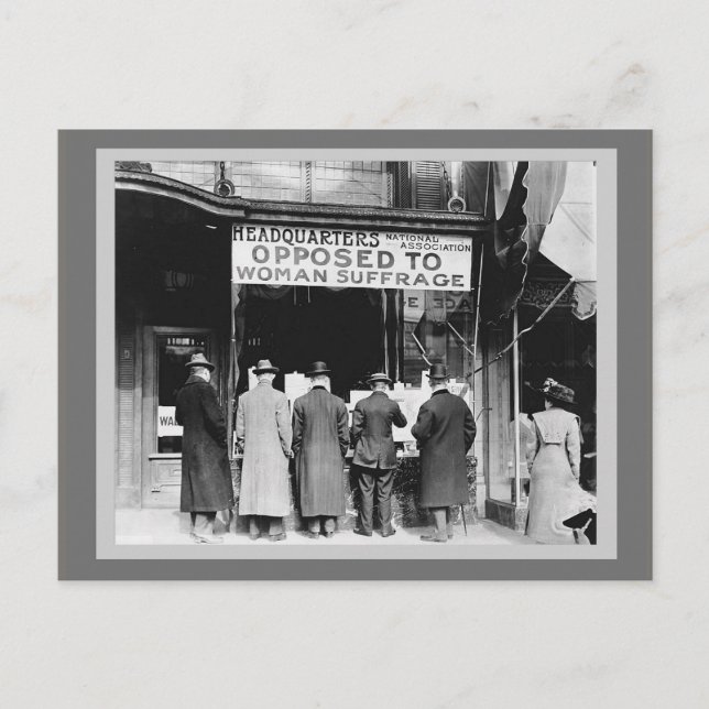 Cartão Postal Sufrágio De Mulher - Quartel-General - Oposto A (Frente)