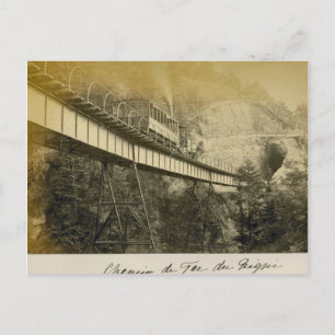 Cartão Postal Suiça 1908, Rigibahn, Vitznau