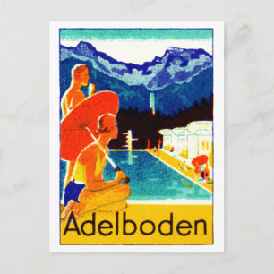 Cartão Postal suiça de 1925 Adelboden