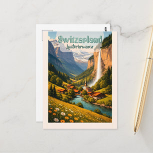 Cartão Postal Suíça Lauterbrunnen