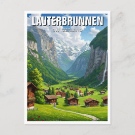 Cartão Postal Suiça Lauterbrunnen