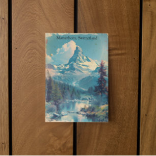Cartão Postal Suiça Matterhorn Suiços Vintage