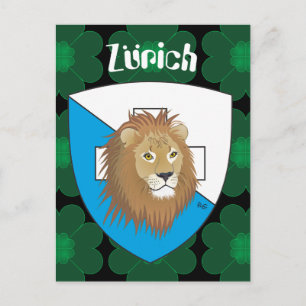 Cartão Postal Suiça Postkarte Zürich Schweiz