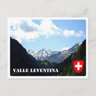 Cartão Postal Suiça - Vale de Leventina -