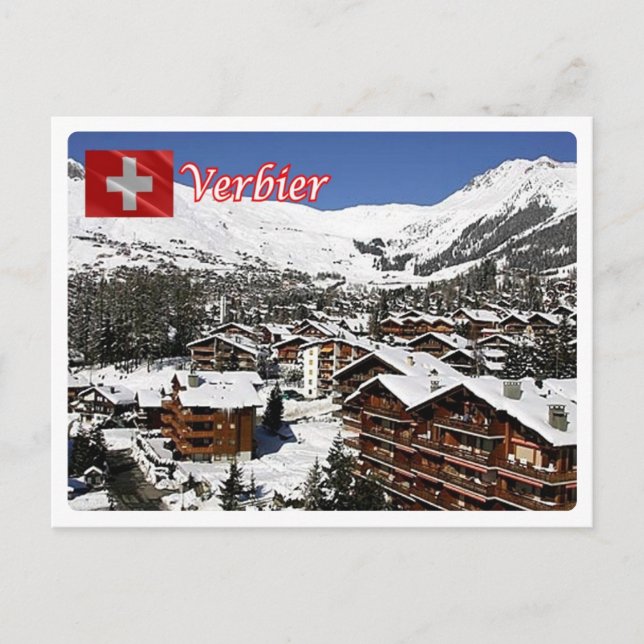 Cartão Postal Suiça - Verbier - (Frente)