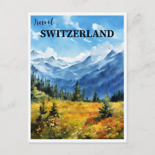 Cartão Postal Suiça viagem