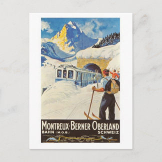 Cartão Postal Suiça Vintage -
