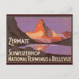 Cartão Postal Suiça Zermatt