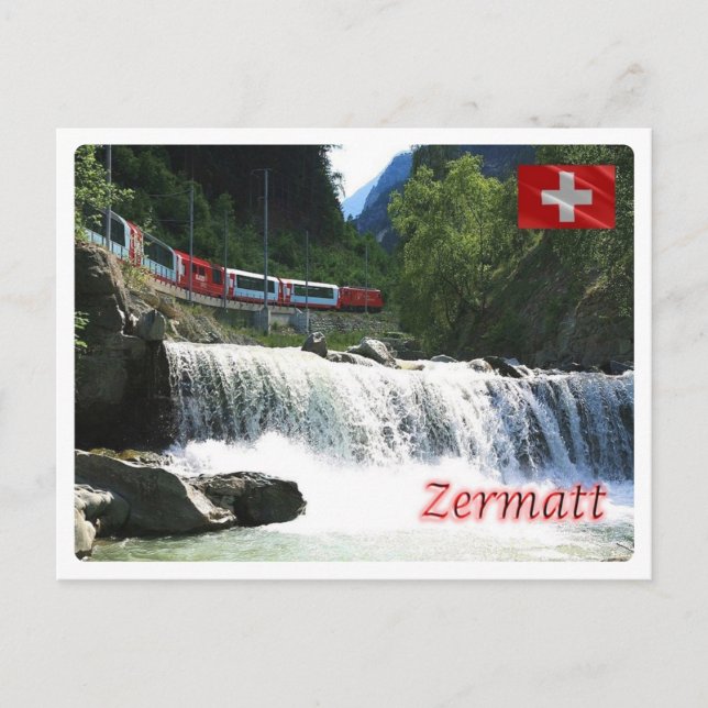 Cartão Postal Suiça - Zermatt - (Frente)